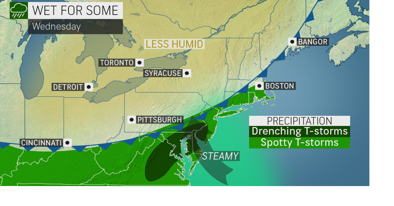 Today's humid weather leads to thunderstorms | Weather | wfmz.com