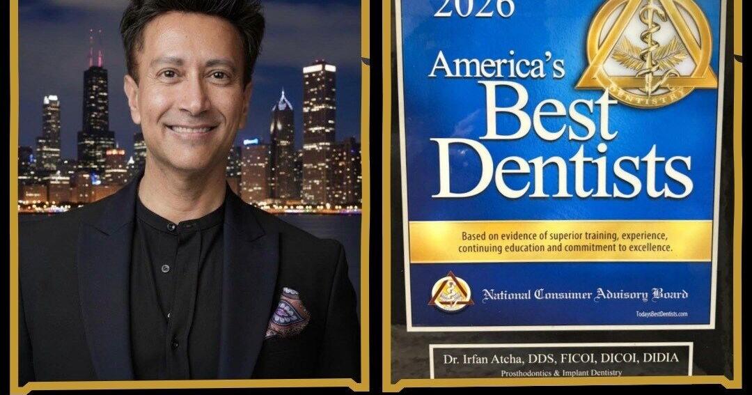 Chicago Implant Specialist Dr. Irfan Atcha and New Teeth Chicago Recognized as America's Best Dentists 2026