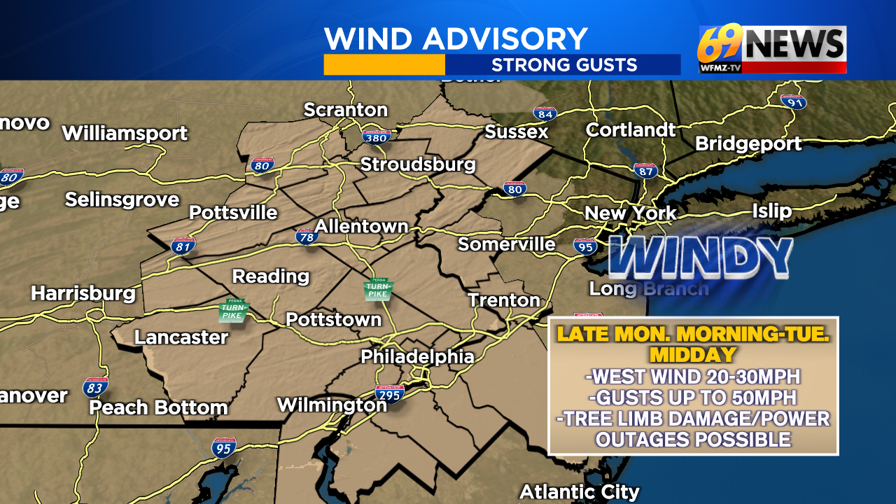 A bit of freezing rain for some tonight; strong gusty winds expected ...