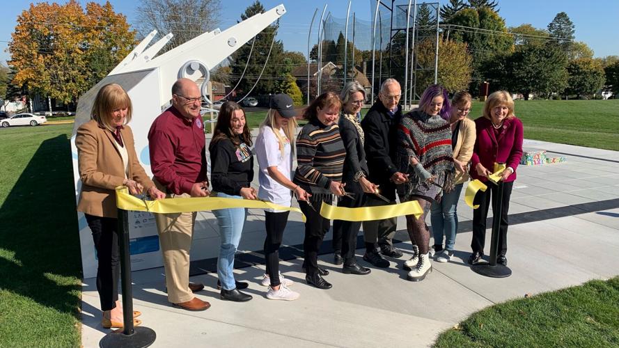 Kutztown dedicates colorful Keith Haring fitness court Berks Regional
