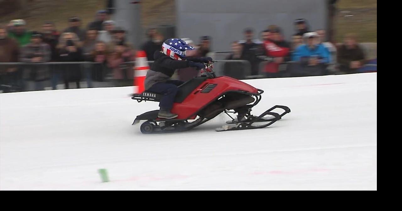 Skiing and snowboard season ends at Bear Creek with snowmobile drag ...