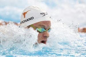 McIntosh, Marchand grab medley victories in Austin, Ledecky wins again