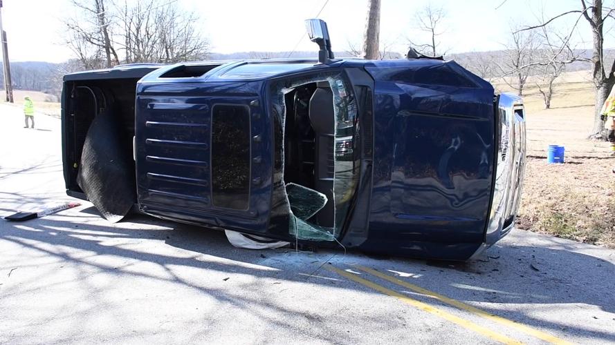 Pickup truck flips on its side during crash in E. Coventry Twp ...