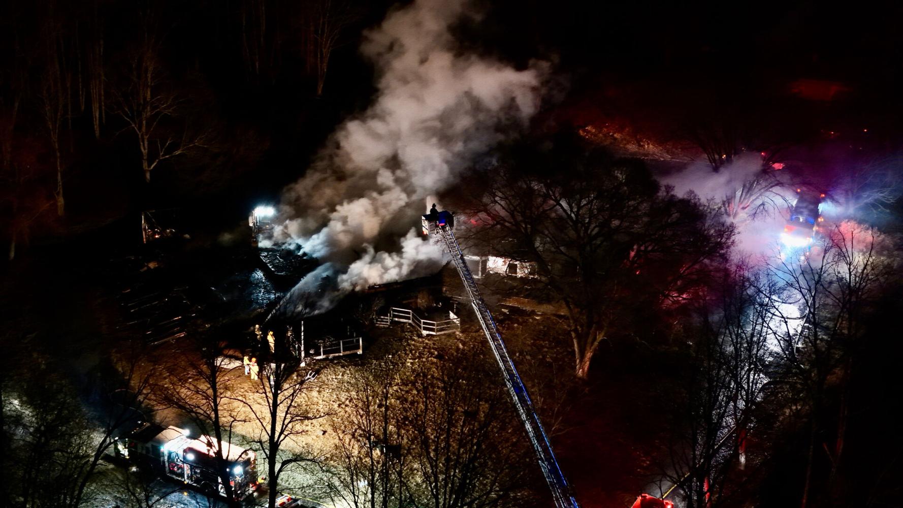 Coroner called to scene of fire in Tannersville, crews battle flames ...