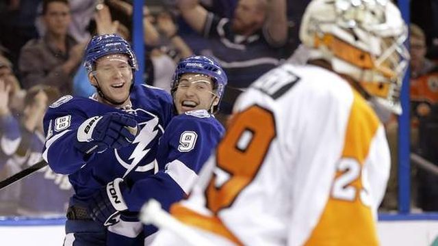 Tampa Bay Lightning's Ondrej Palat scores one of the weirdest goals you'll  see