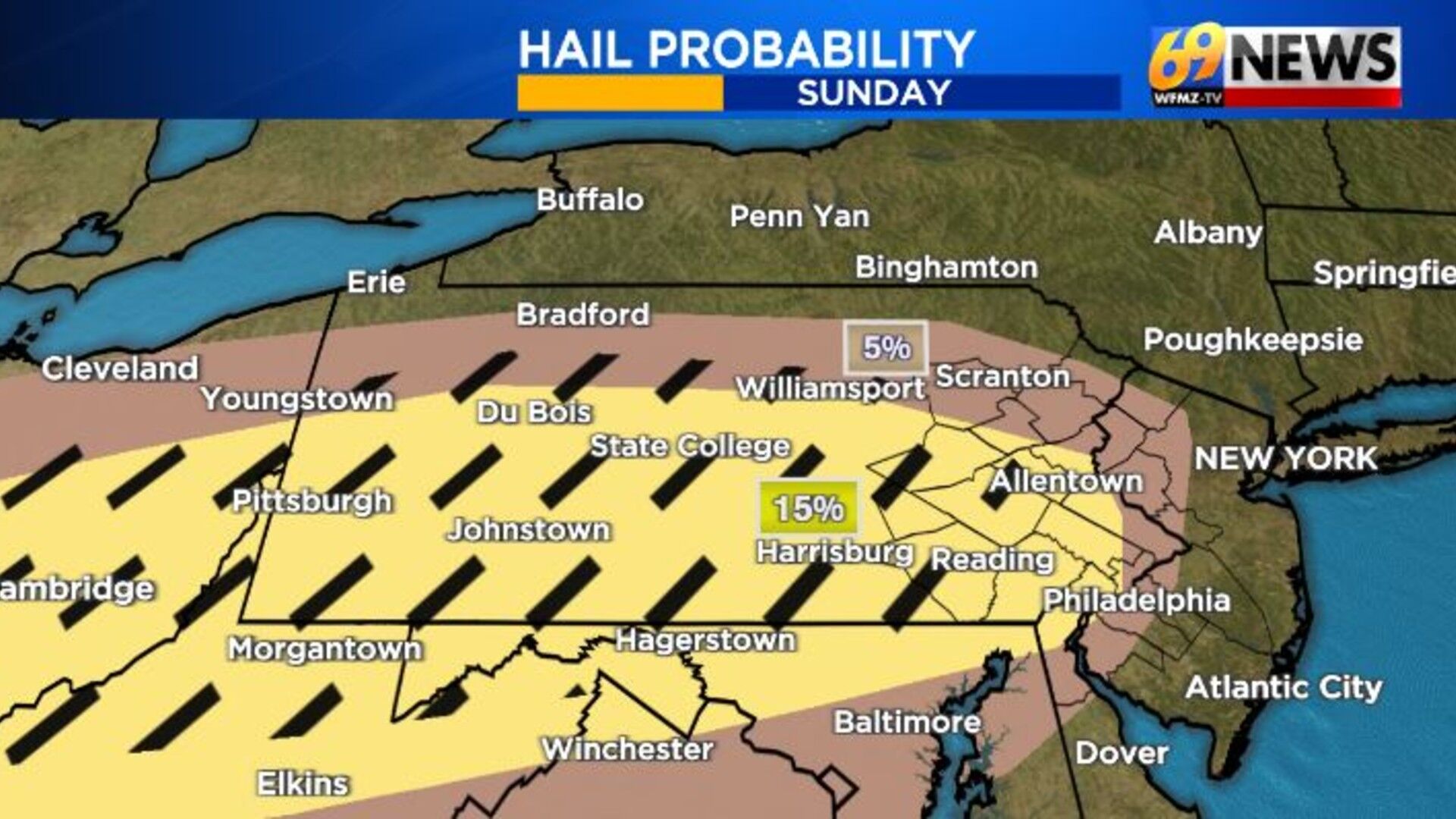 Isolated to scattered severe thunderstorms possible later Sunday ...