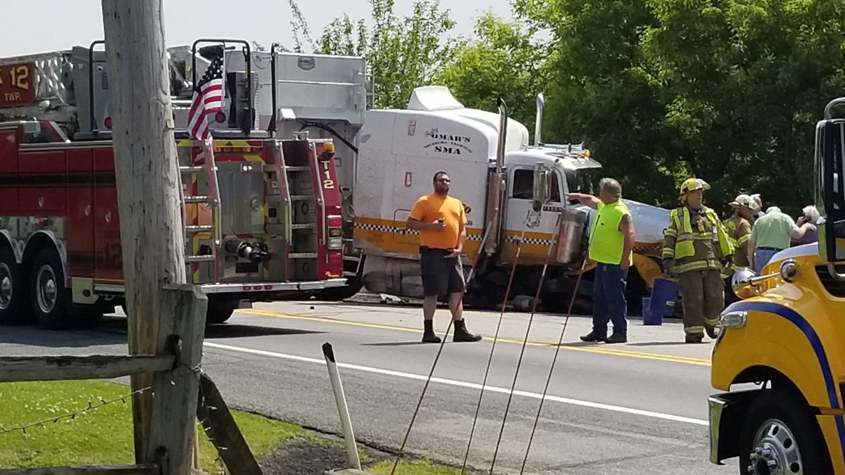 Tractor Trailer Car Crash On Route 222 In Maidencreek Berks