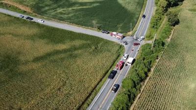 Lower Mount Bethel Township fatal motorcycle crash drone