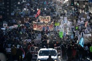 Minneapolis locals protest 'inhumane' US agents after second killing