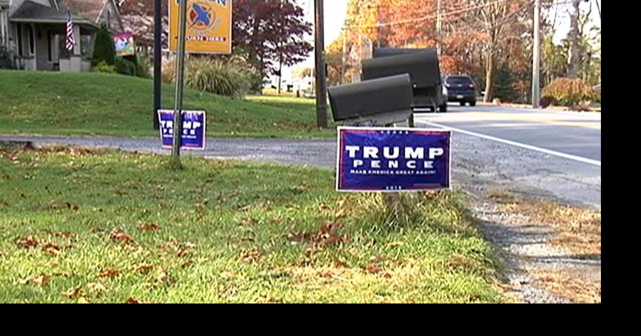 Man finds mangled Trump signs, dead goose in yard | Berks Regional News ...
