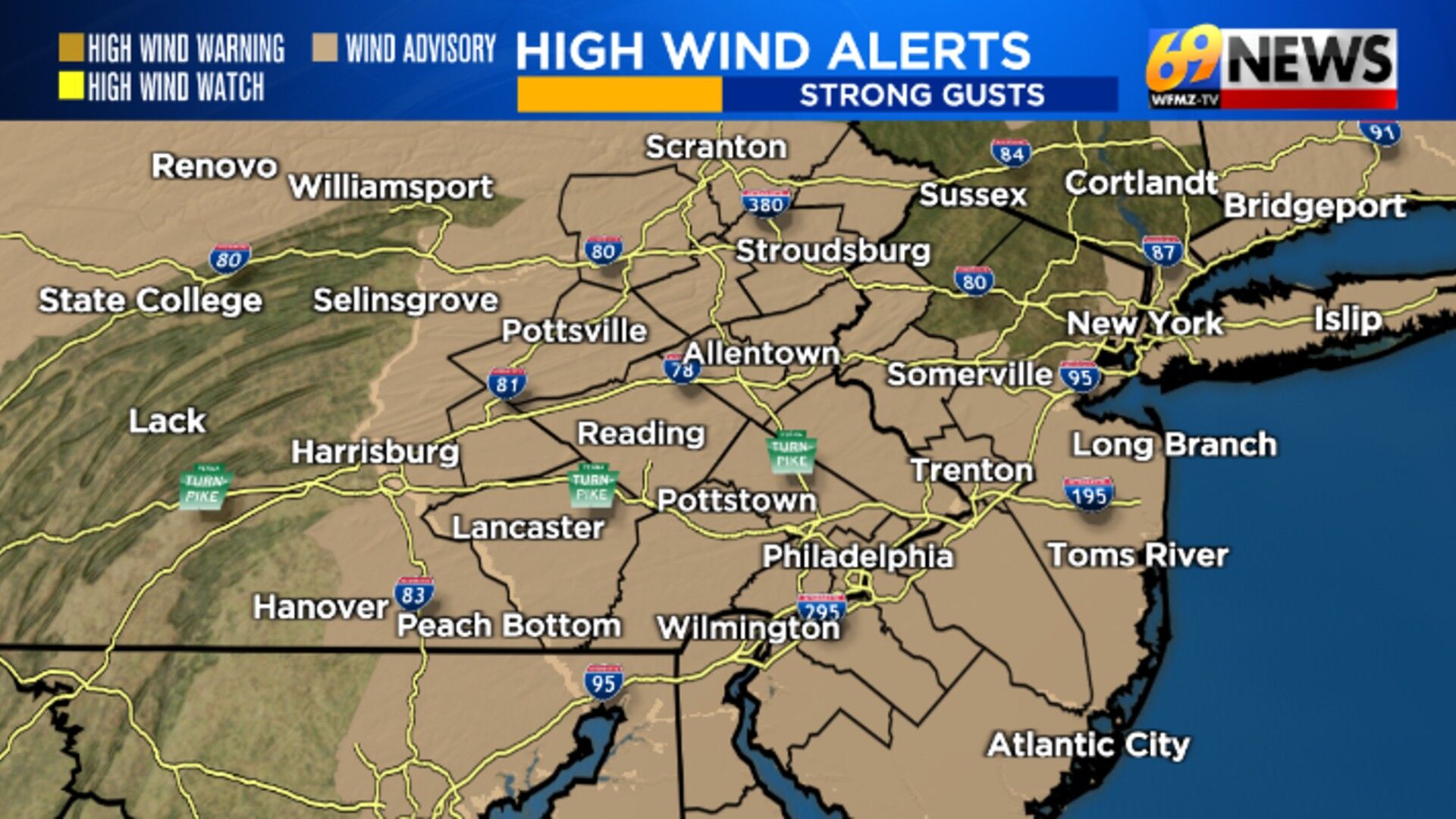 Tracking the potential for severe storms later today; strong winds ...