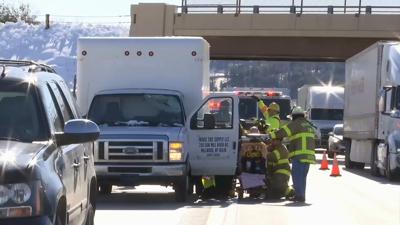 Box truck driver injured after ice from tractor-trailer goes through ...