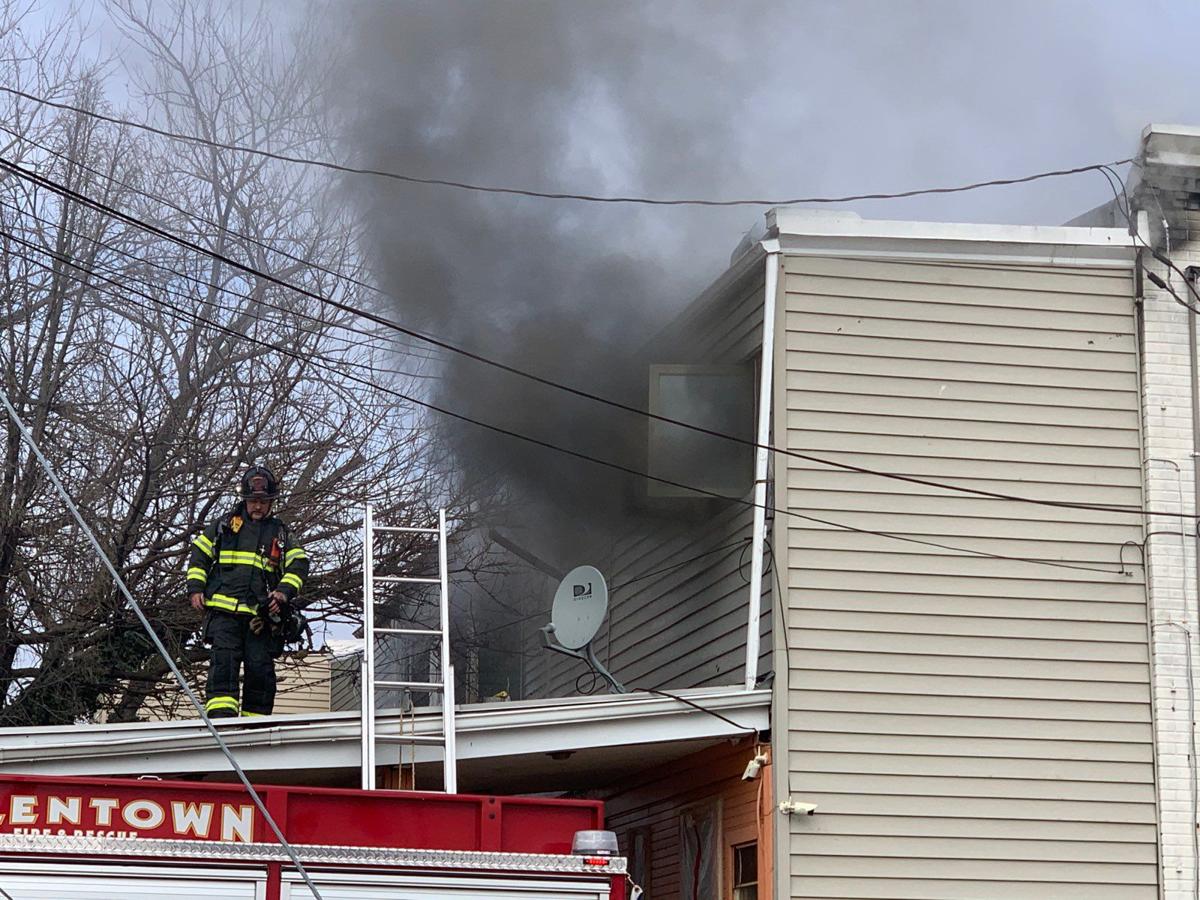 Fire crews extinguish flames at homes in Allentown