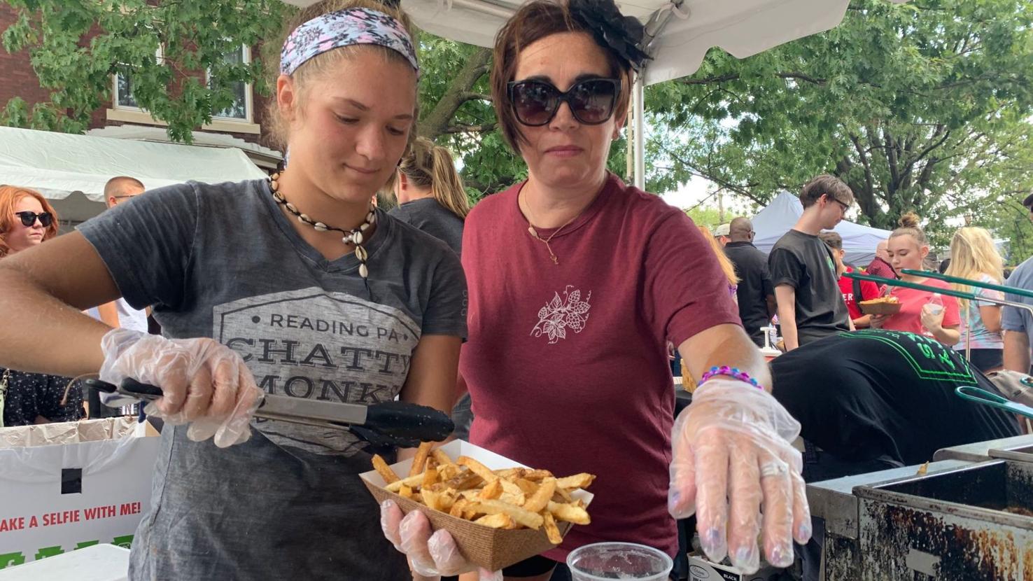 Ketchup or vinegar Crowds flock to French Fry Festival Berks