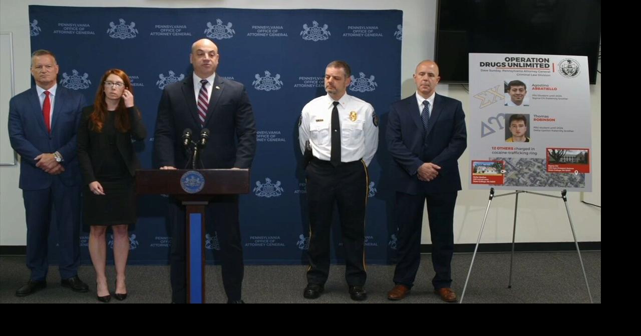 14 charged in connection with alleged cocaine trafficking ring involving Penn State students, AG says