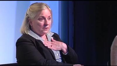 Rep. Wild shares her experiences with Monroe County high school students