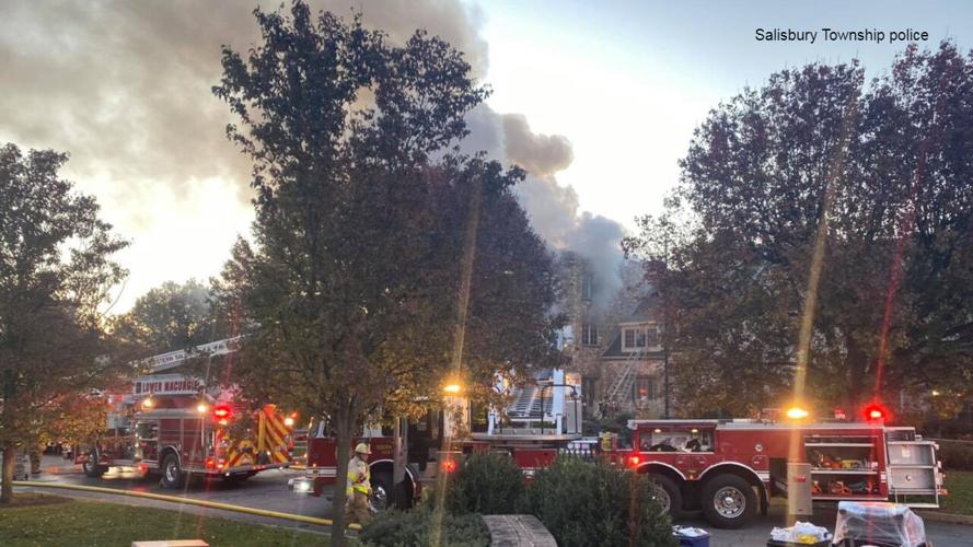 PHOTOS Mansion fire in Salisbury Township Lehigh Valley Regional