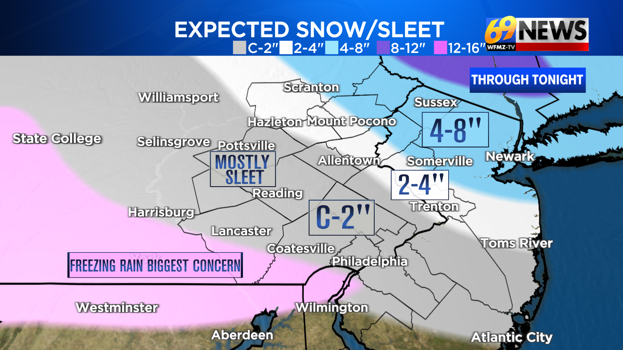 Messy wintry mix through tonight with some snow, sleet, and ice ...
