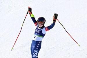 Shiffrin takes positives after falling short in Olympic giant slalom