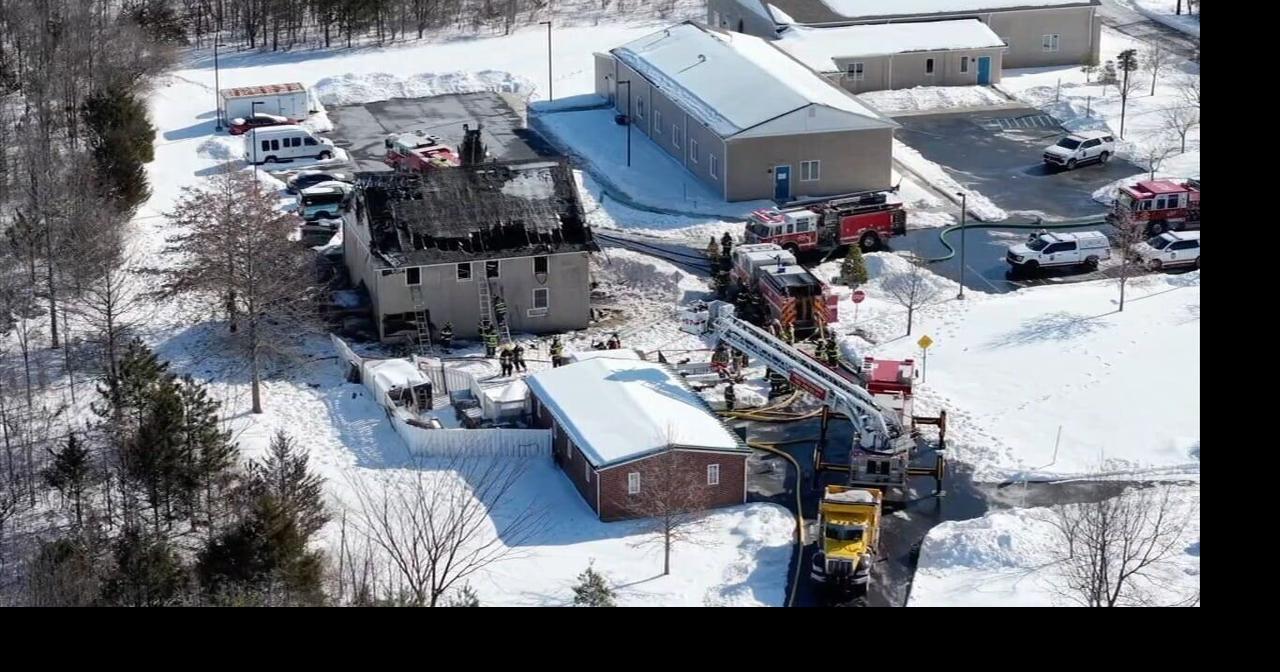 Bucks County fire roars through roof of building | Upper Bucks County ...