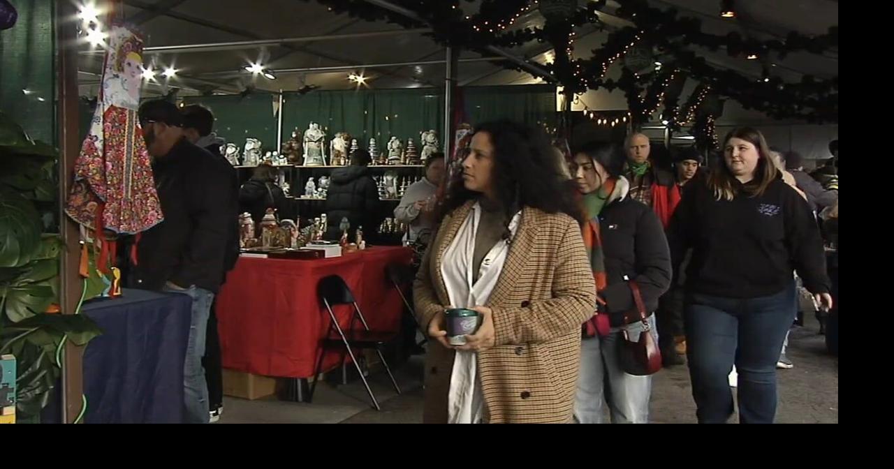 Christkindlmarkt draws crowds for final weekend of festive shopping and artwork browsing
