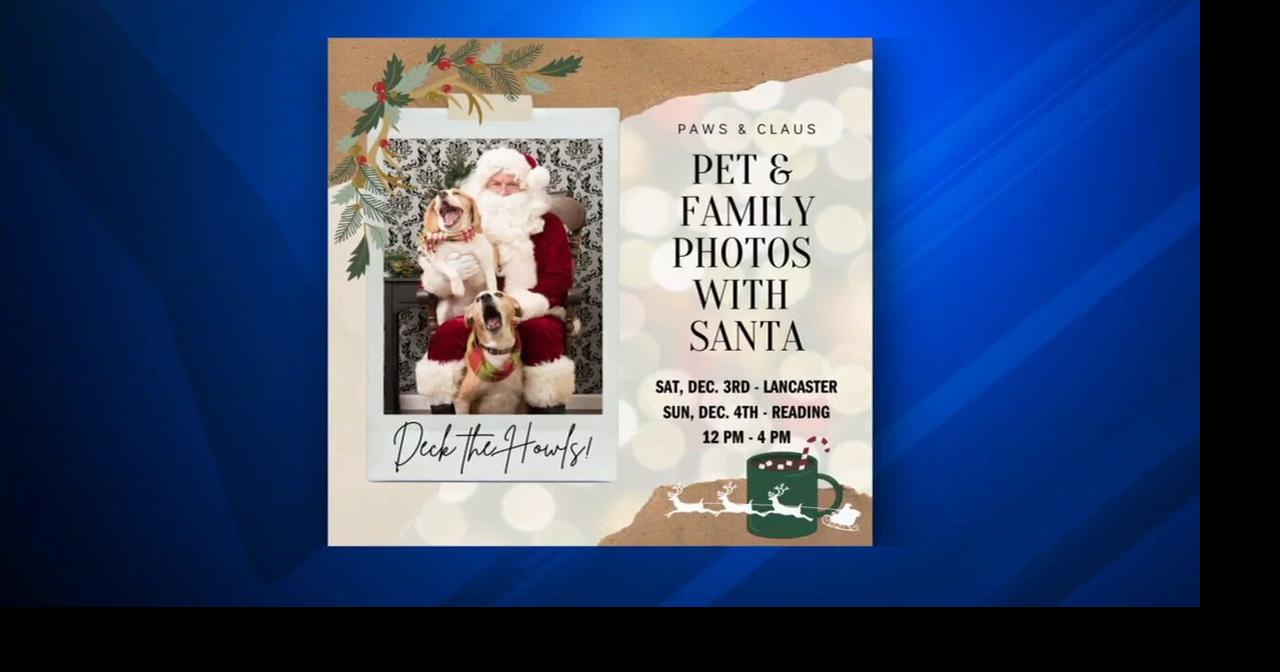 Photos with Santa for pets and families at Humane Pennsylvania