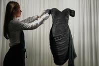 sold to the lady in the long black dress Princess Diana's famous 'revenge dress' goes on show ahead of Sotheby's auction Brushed Shirt