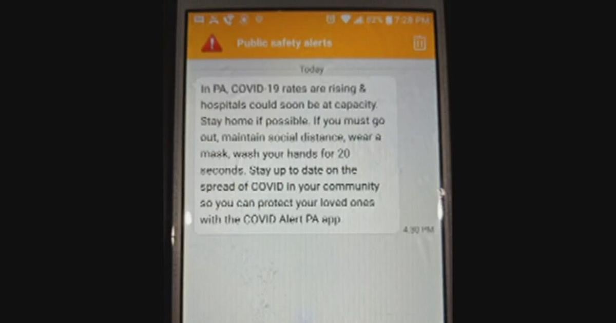 Pa. Message Pa. to begin sending public messages about pandemic to cellphones ...
