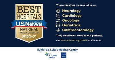 U S News World Report Names Baylor St Luke S Medical Center Among Best Hospitals News Wfmz Com