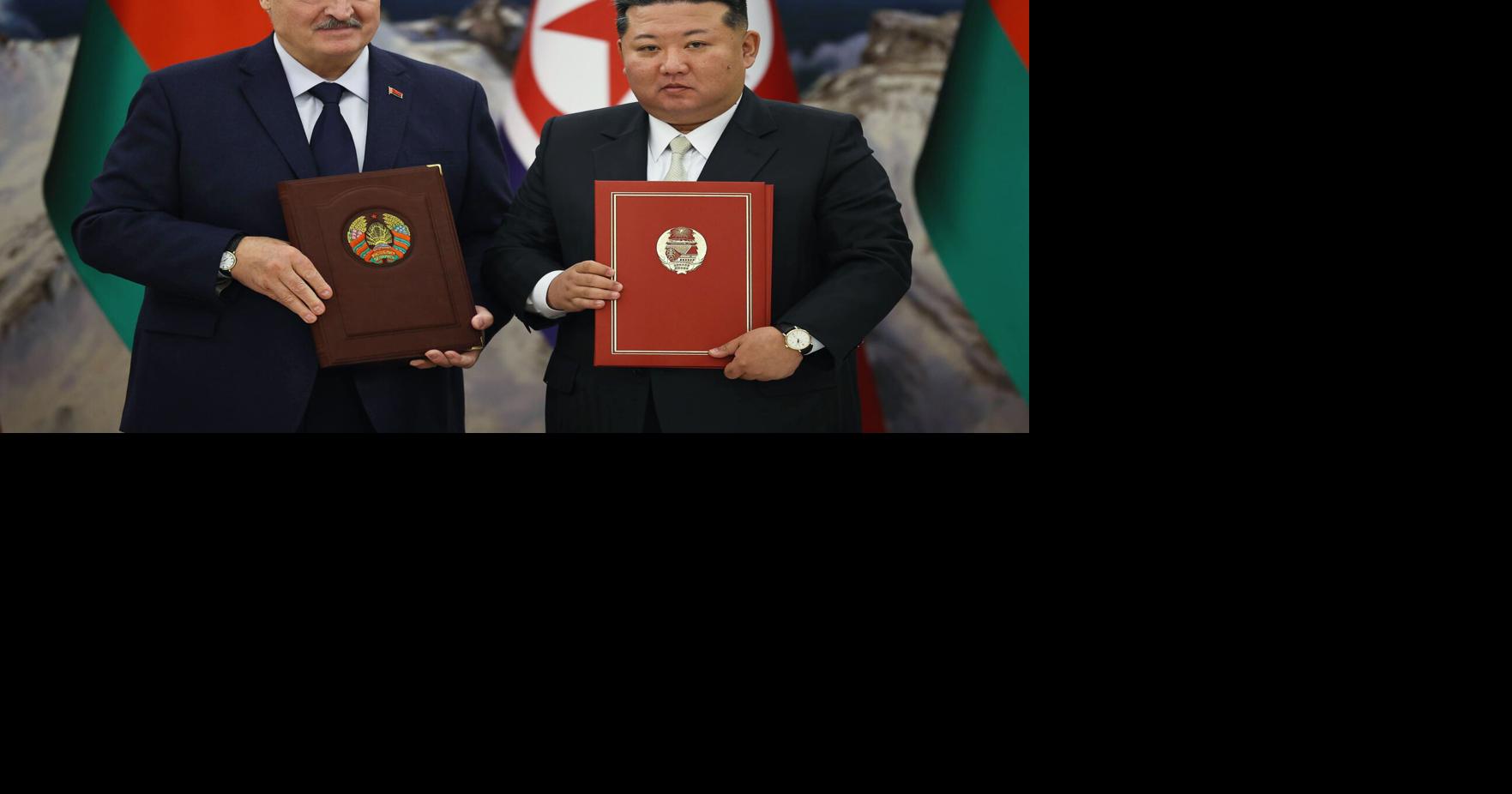North Korean and Belarussian leaders sign friendship treaty