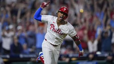 Cristian Pache's walk-off single in 10th inning pushes Phillies past  Colorado | Sports | wfmz.com