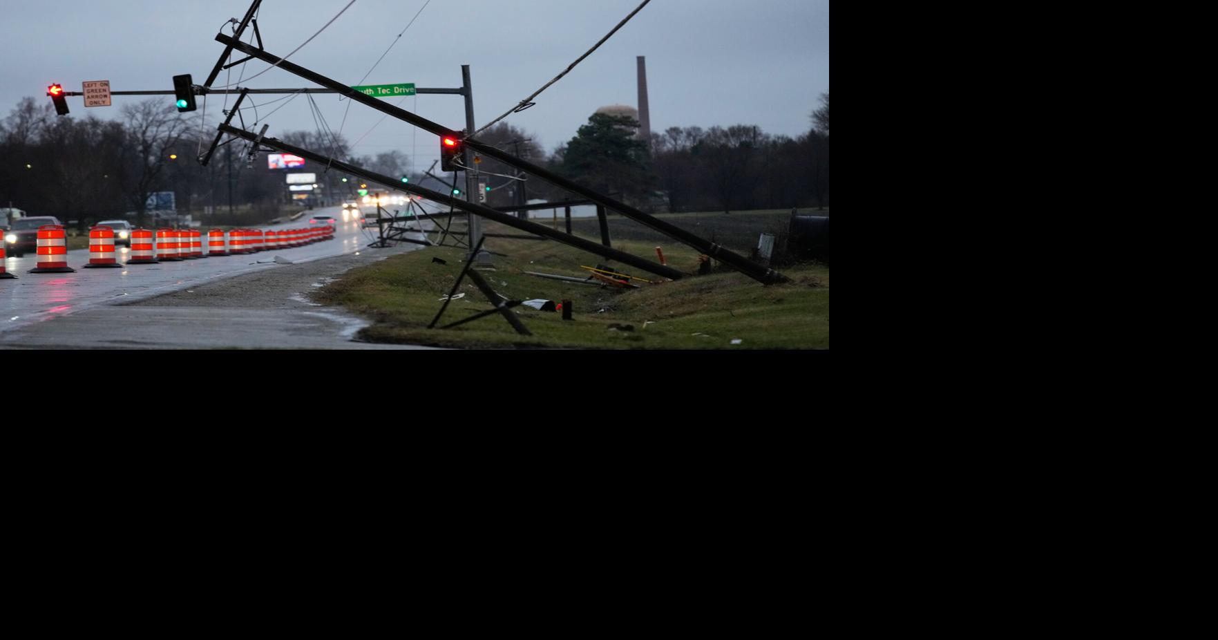 Tornadoes kill 2 in northwestern Indiana and raze buildings in Kankakee, Illinois