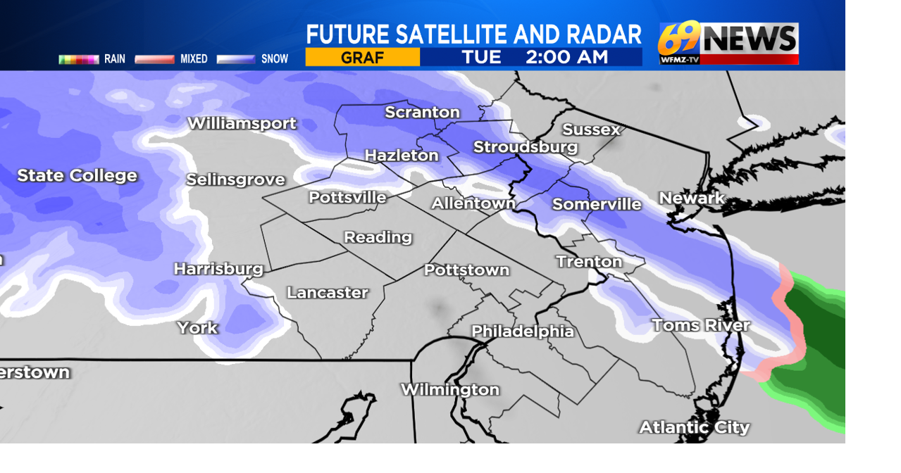 A bit of light snow overnight Monday into Tuesday morning could lead to ...