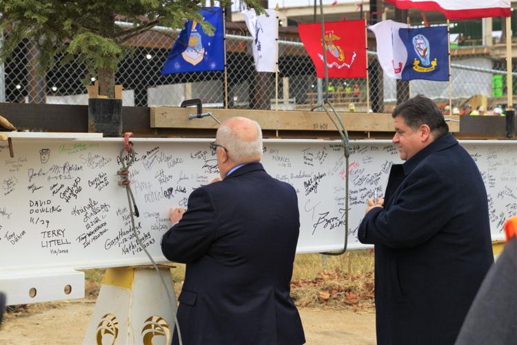 Topping out at Vets Home