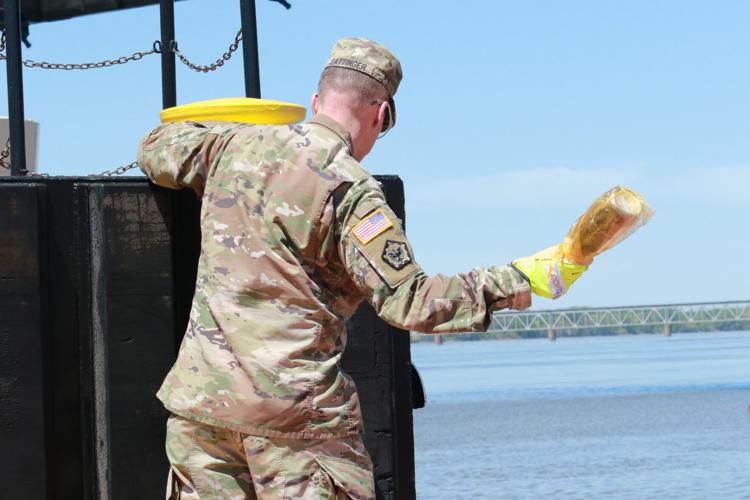 Corps christens Motor Vessel Quincy Mississippi River