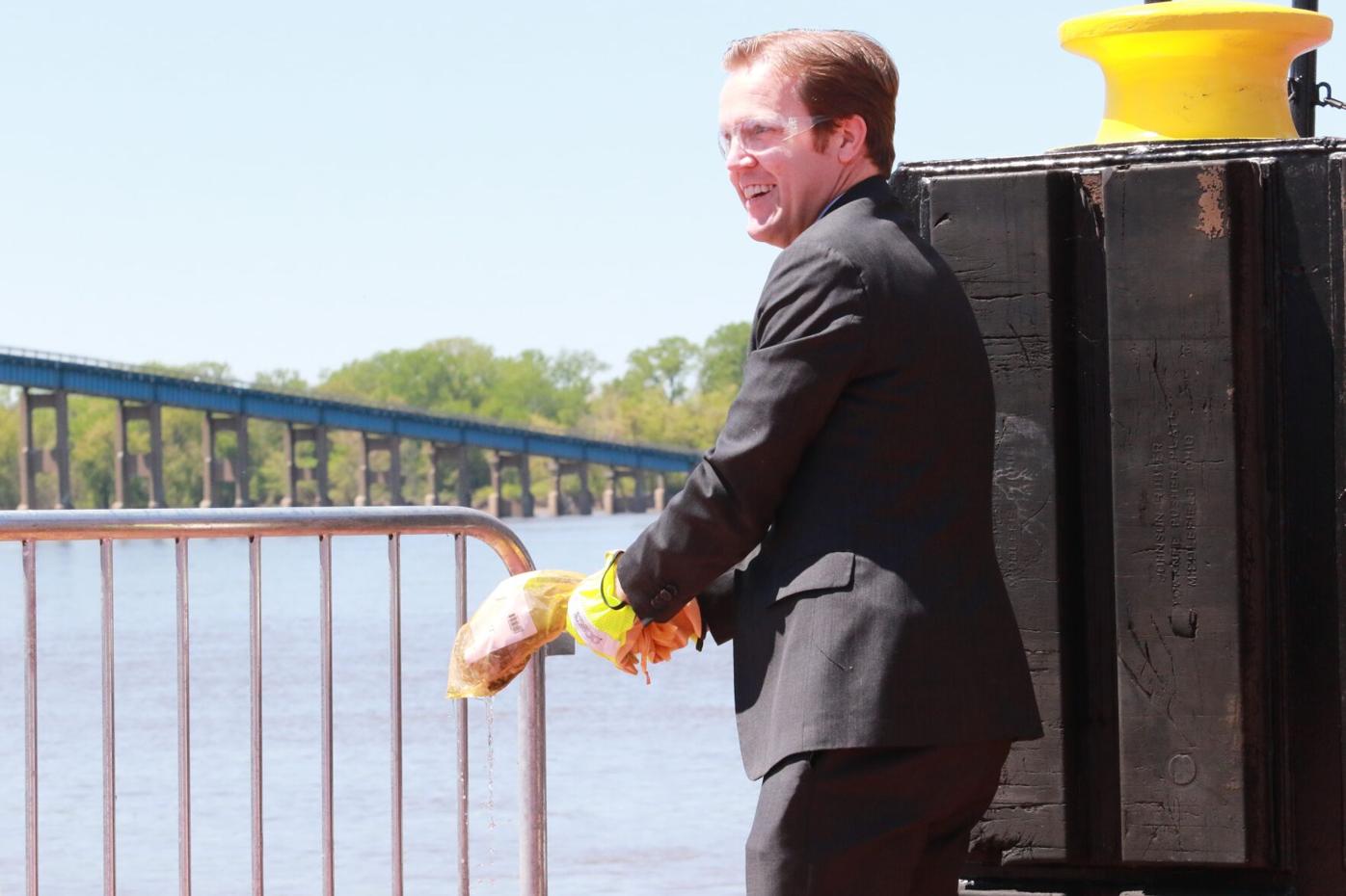Corps christens Motor Vessel Quincy