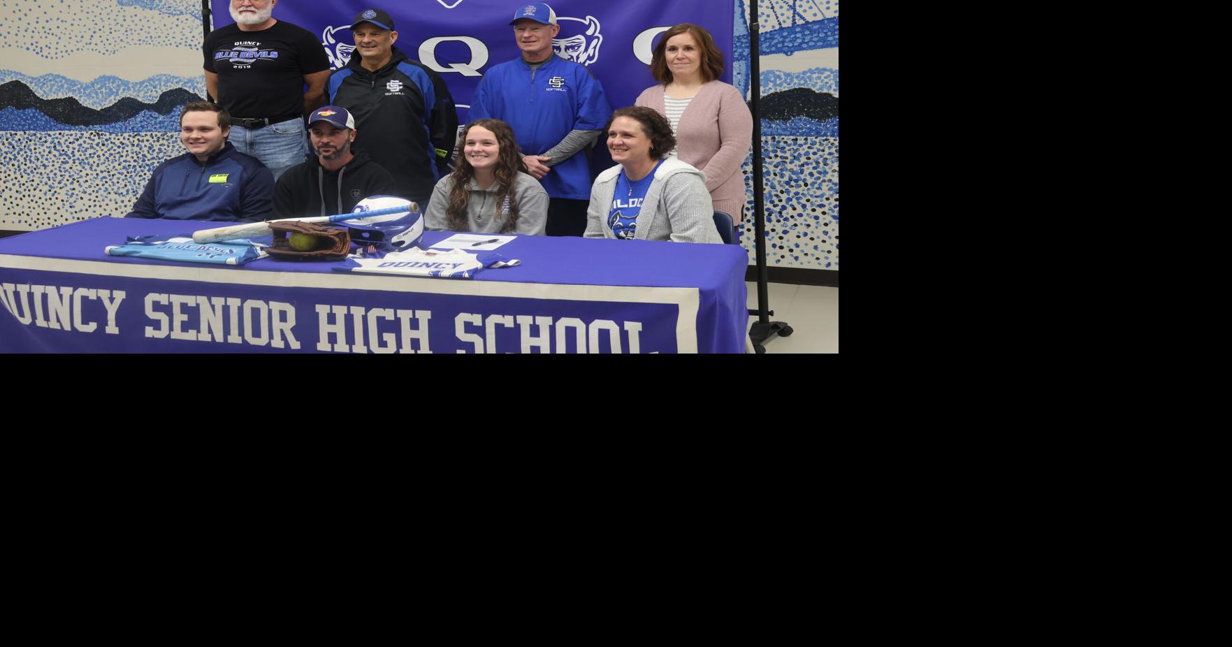 QHS softball standout Paige Kurfman signs with CulverStockton College