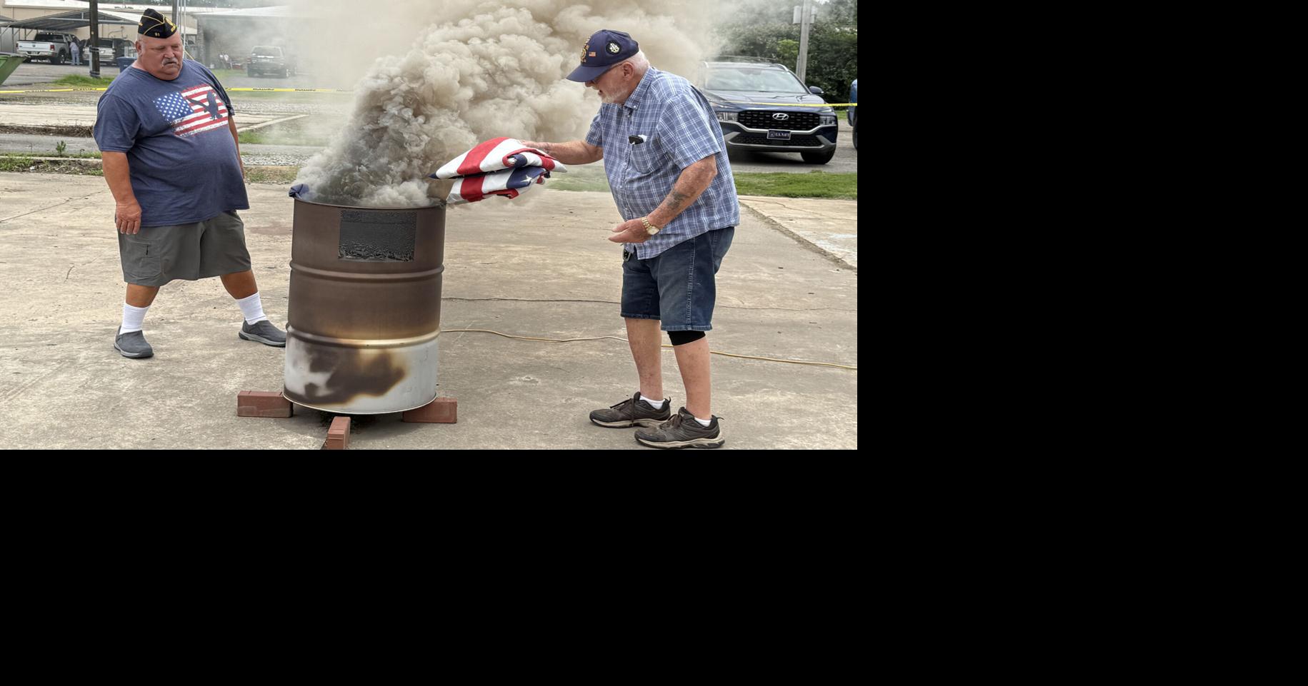 More than 200 'unserviceable' U.S. flags given 'proper disposal' in Beebe on Flag Day