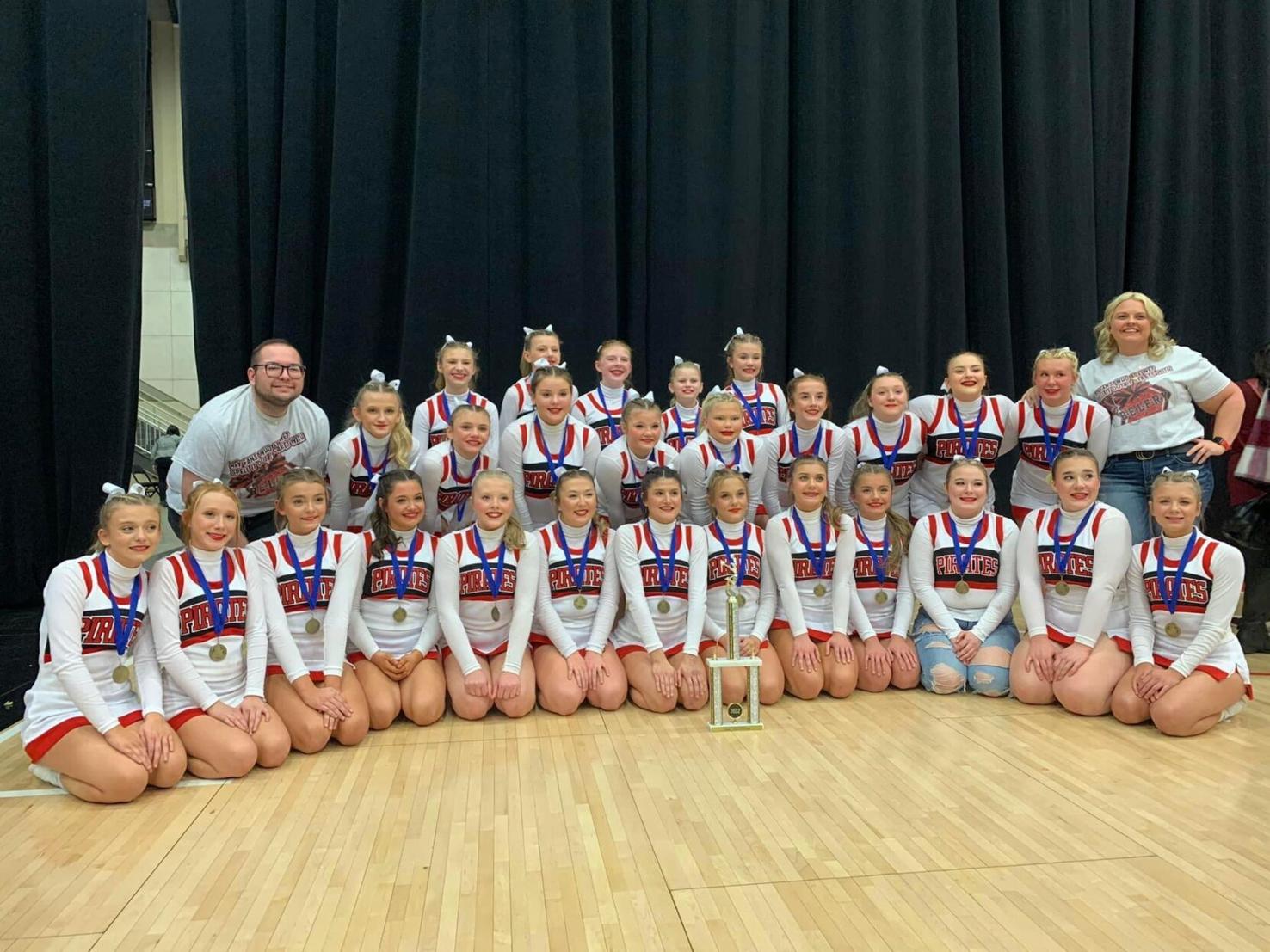 BMS Cheerleaders win fifth 15th Region Cheer Comp Sports