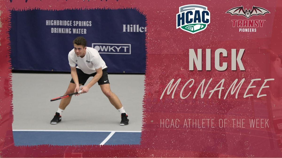 Nick McNamee named HCAC Player of the Week for Men's Tennis Sports