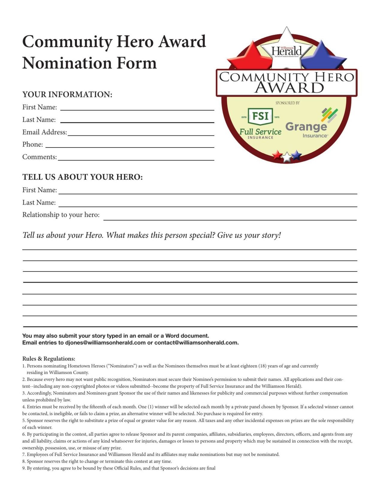 Nominee Form