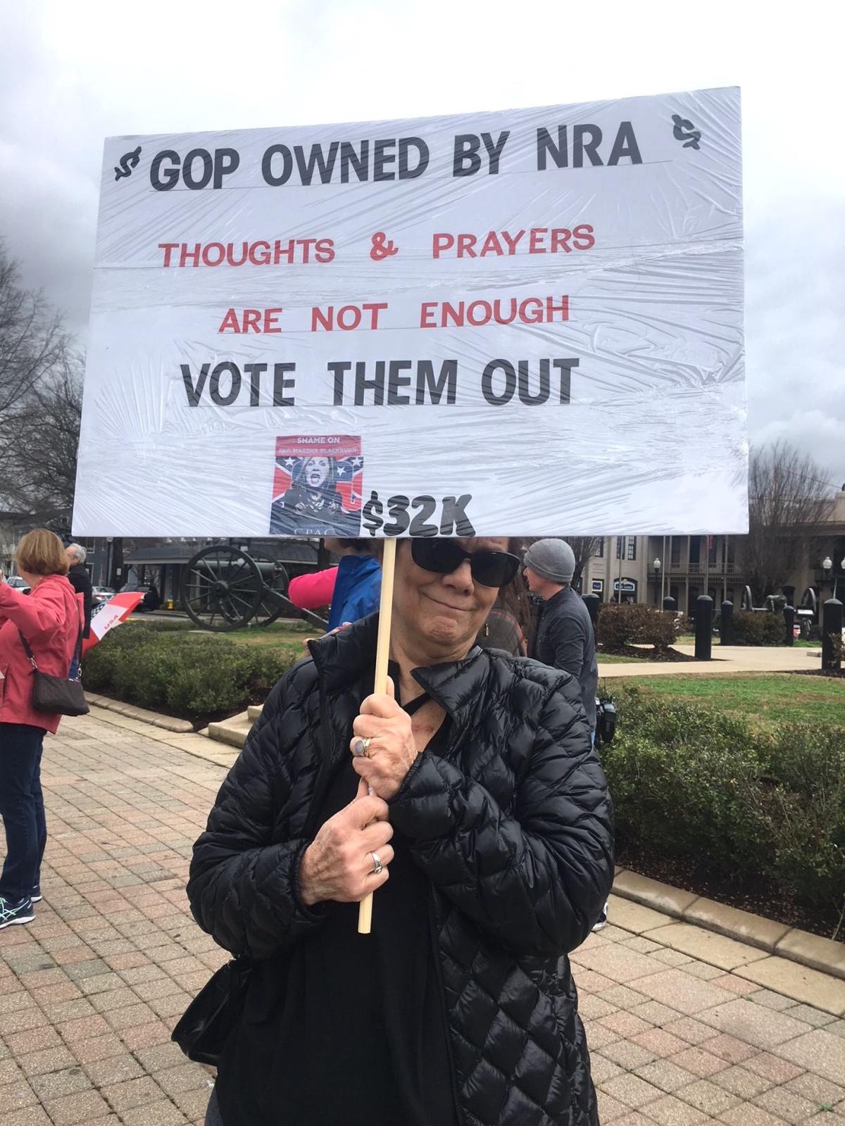 Activist Groups Gather On Franklin Square To Protest Nra Campaign Contributions News Williamsonherald Com