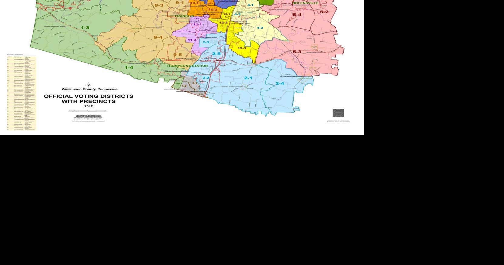 Williamson County Precinct Map Voting Precinct County Map | | Williamsonherald.com