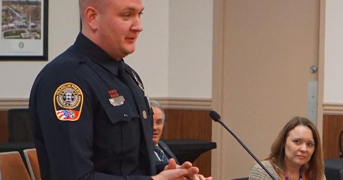 Ferangling Cop Franklin police officer honored at BOMA meeting; snowplow named | Local ...