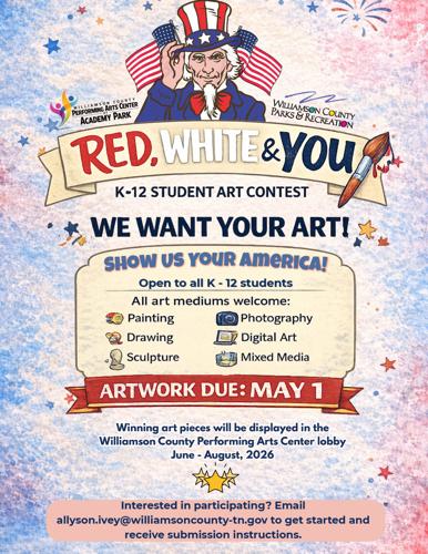 Young artists invited to participate in 'Red, White & You' youth art ...