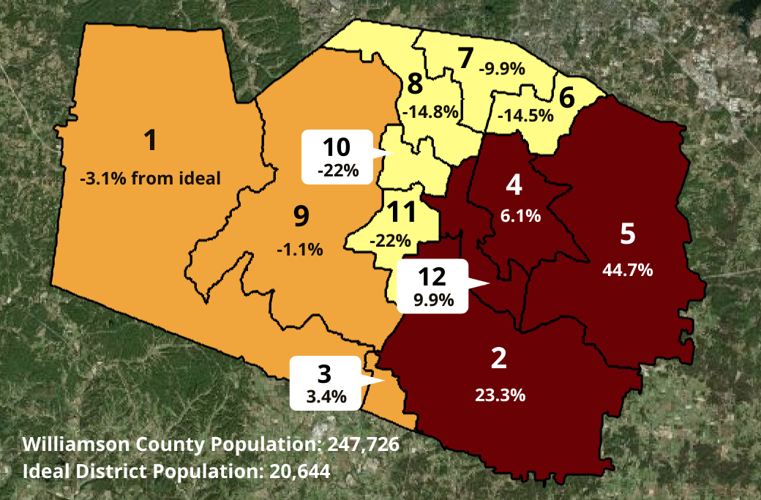 Williamson County Tn Map Reapportionment Committee Sends District Map To County Commission | Local  News | Williamsonherald.com