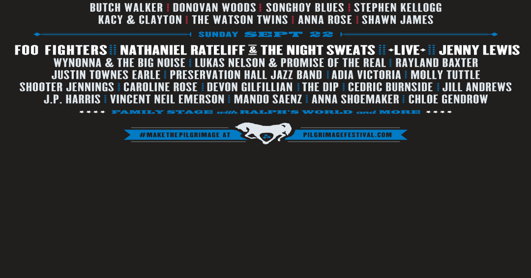 Pilgrimage Festival daily lineup announced Entertainment