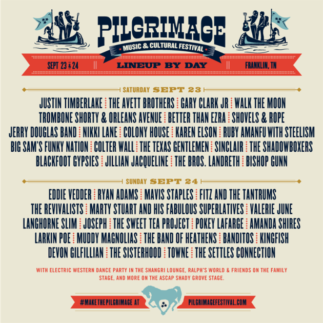 Pilgrimage Fest sets daily schedule of acts, begins single-day ticket sales Friday ...