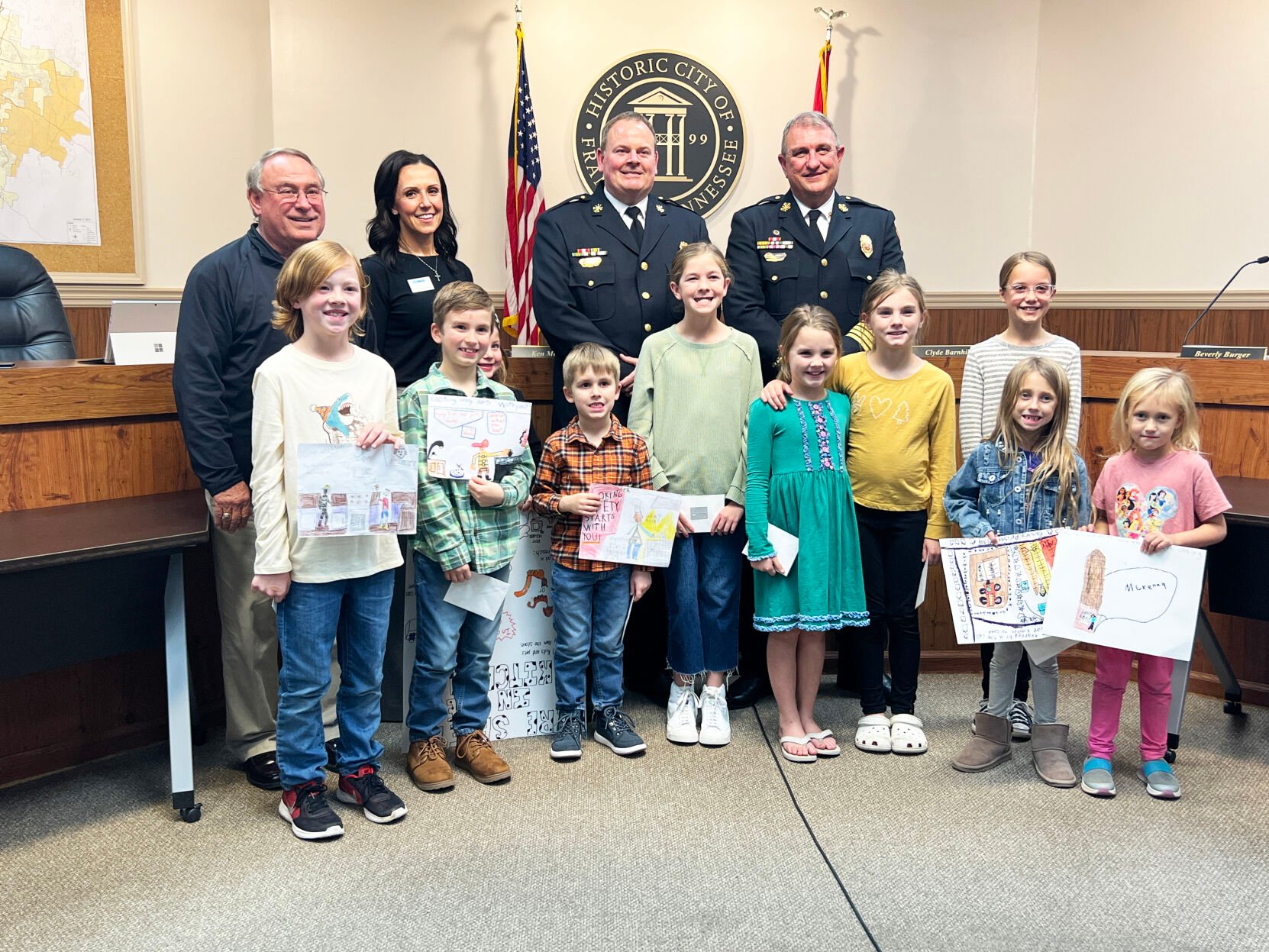 Franklin Fire Prevention Week poster contest winners recognized