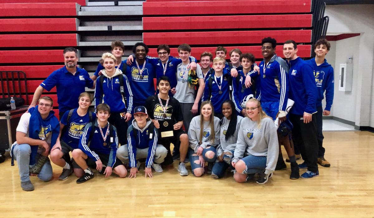 Wrestling Brentwood Claims Team Championship Four Bruins Win
